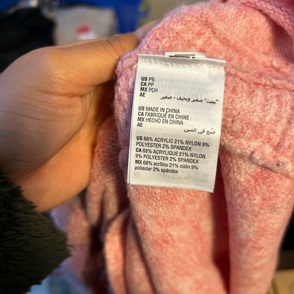 NWT Style & Co Pink Waffle Knit Cowl Neck Sweater - Picture 4 of 5